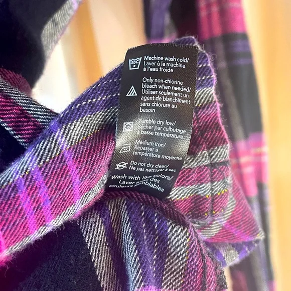 Itm 0053 George plaid button up shirt size XS - Picture 6 of 8